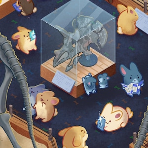 Dino Museum Art Print Bun Home