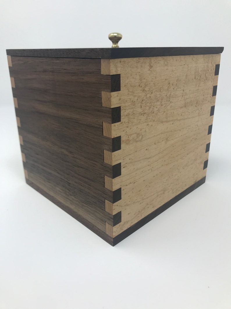 Maple Walnut Yarn Box
