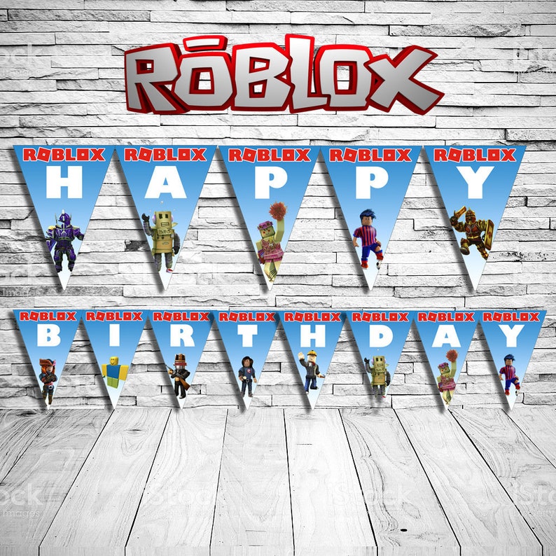 90 Off Roblox Banner Instant Download Roblox Birthday Etsy - 90 off roblox iron on transfer instant download roblox etsy