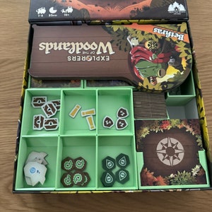 Explorers of the Woodland - Boardgame Insert/Organiser for sleeved cards