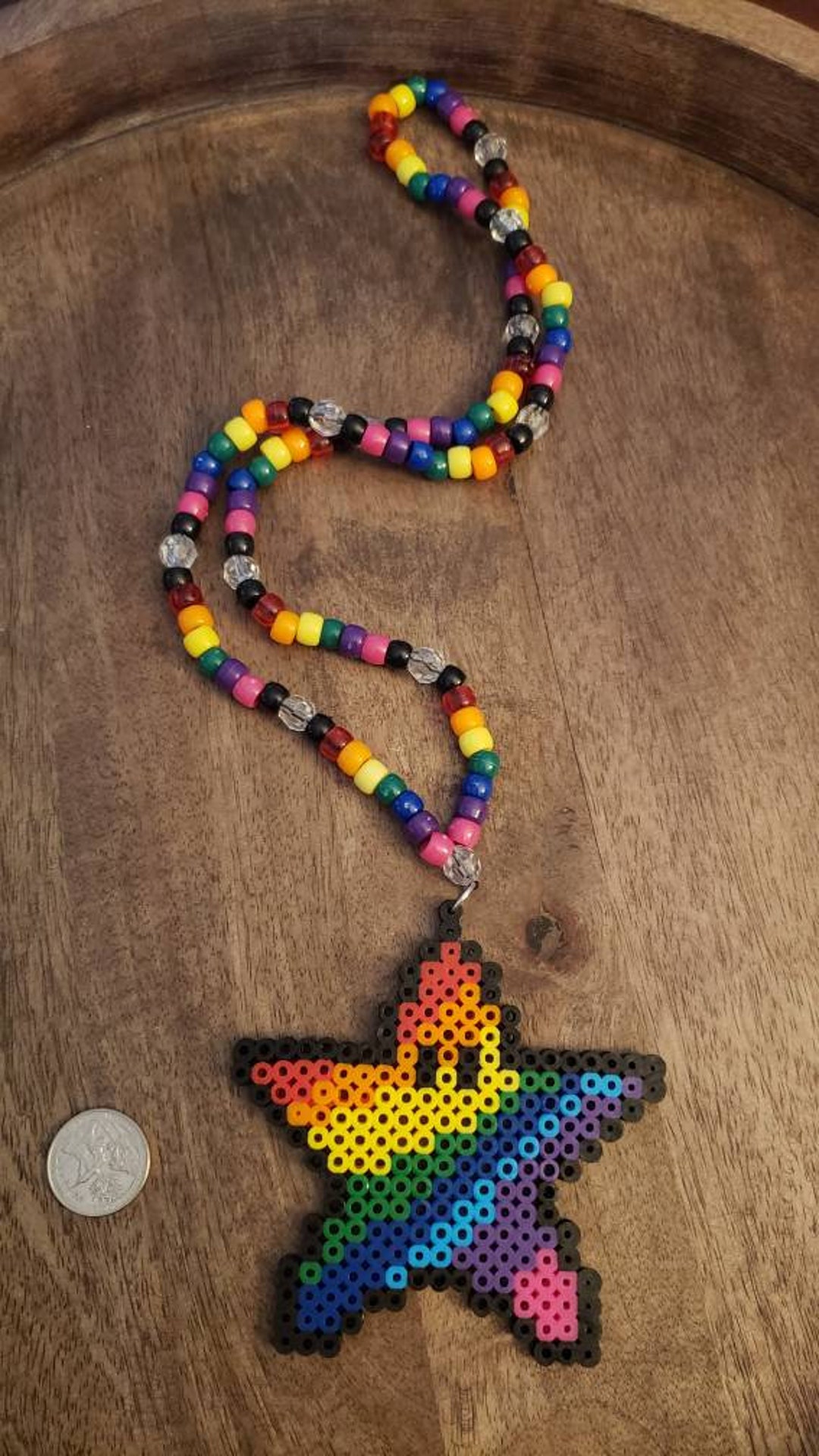 VVV☆PASTEL STAR MIX BEADS NECKLACE Pastel Star Mix Beads Necklace - VVV | 60% - Asian Fashion