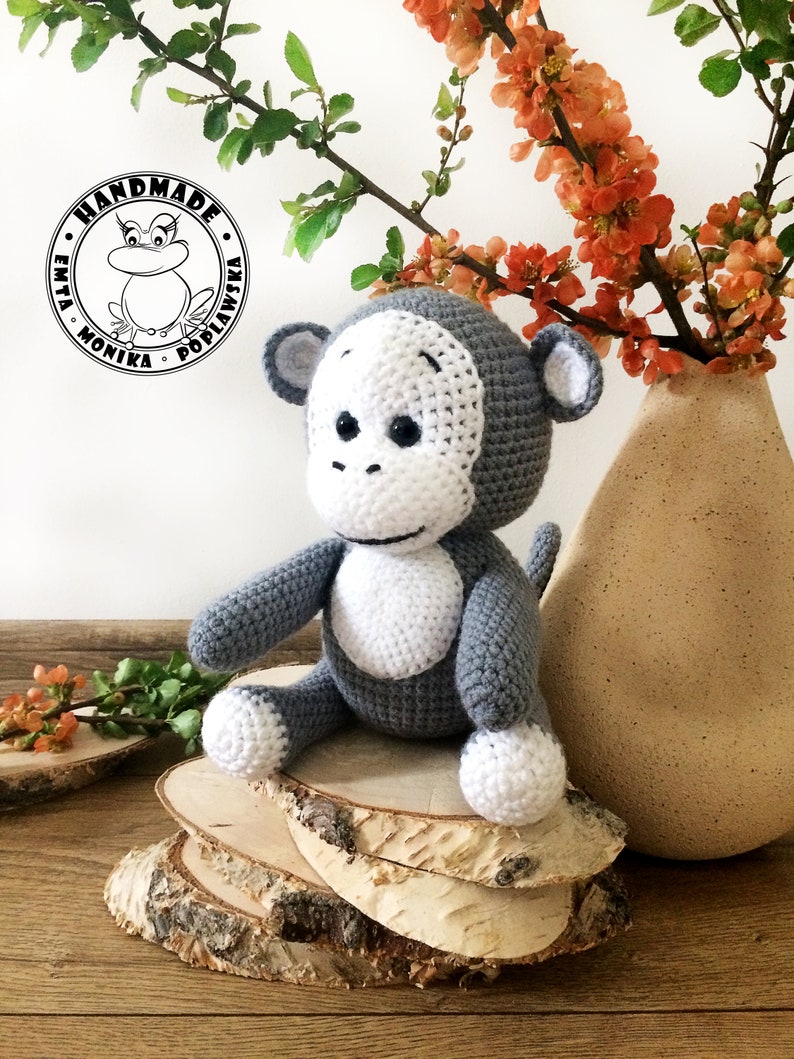 MONKEY Crochet Baby Monkey Jungle Nursery Decor Monkey Etsy