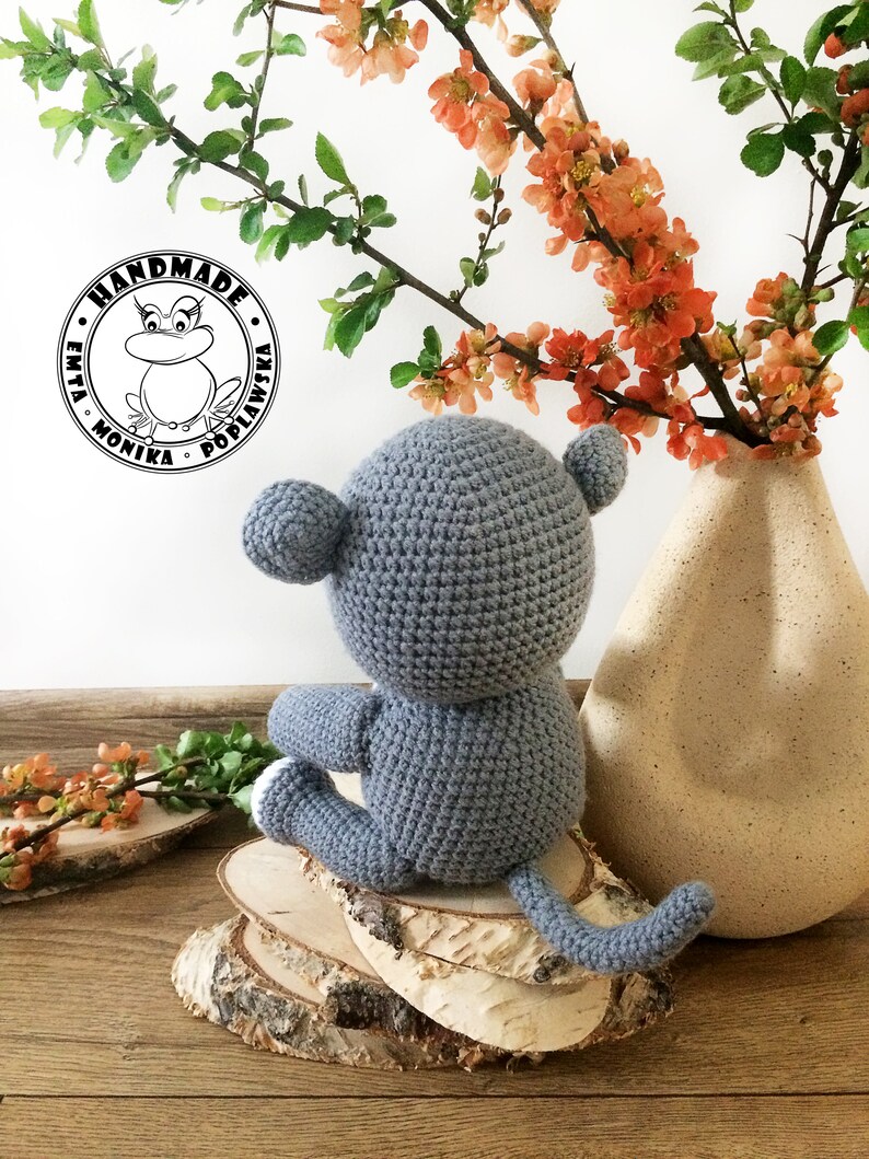 MONKEY Crochet Baby Monkey Jungle Nursery Decor Monkey Etsy