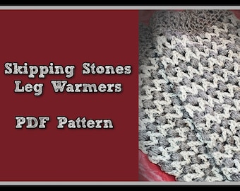 Skipping Stones Leg Warmers PDF Pattern