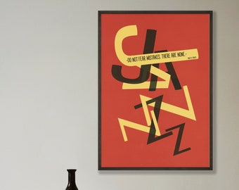 Jazz Poster, Quotes about life, Music quotation, Miles Davis, Art Print, Jazz print, Music Poster
