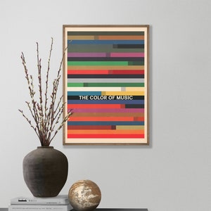 Mid Century Modern Wall Art, Bauhaus Poster, Jazz print