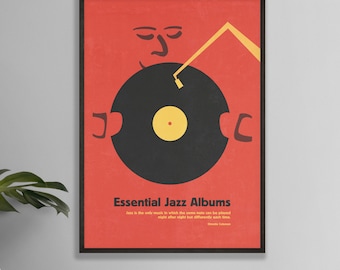 Jazz Poster, Jazz print, Quotes about life, Music Quotation, Jazz Festival Poster, Jazz Art