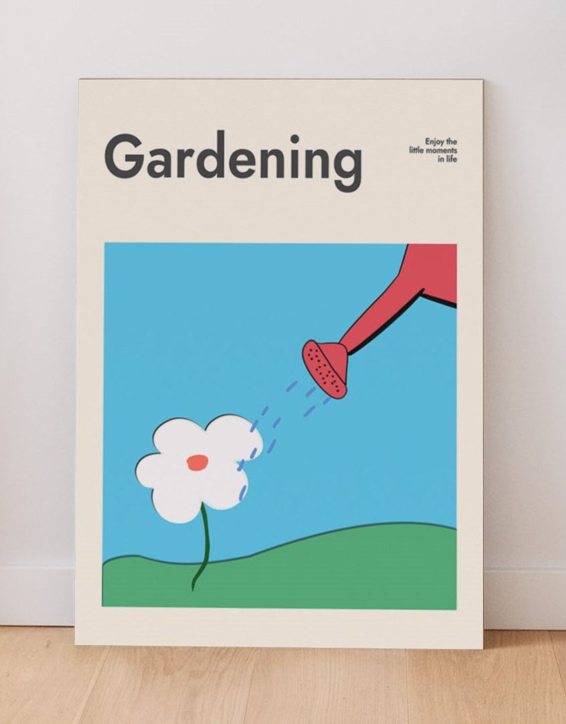 Gardener Poster Gardening Wall Art Botanical Poster Mid Etsy