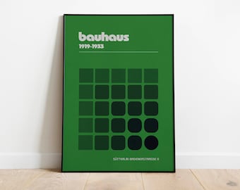 Bauhaus Poster, Exhibition Bauhaus wall art, bauhaus exhibition poster, Vintage Print, Vintage German Poster