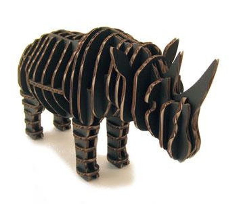 Rhinoceros . Laser Cut. Cricut Files SVG DXF CDR Vector Plans Etsy