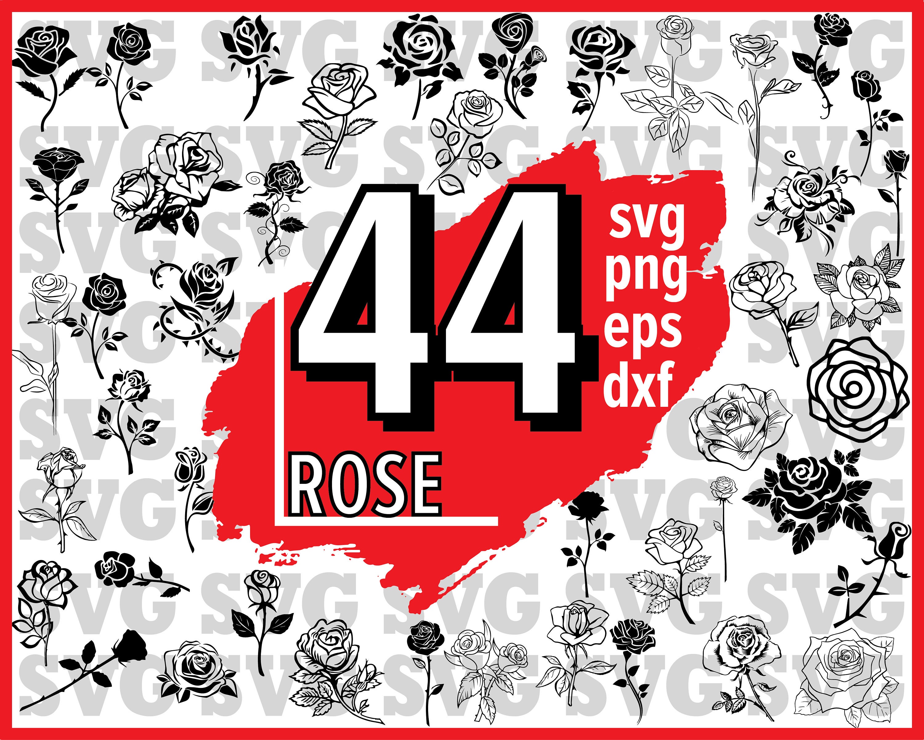 Download ROSE SVG rose svg file rose svg vinyl cut files flower svg ...