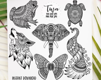 Download Peacock Mandala Etsy