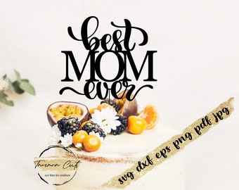 Download Happy Mothers Day Cake Topper Svg Etsy