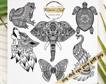 Download Peacock Mandala Svg Etsy
