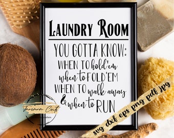 Laundry room svg files, laundry room sign printable, laundry room rules, funny laundry svg, cut files for cricut silhouette handlettered svg