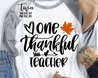 Download Thankful Teacher Svg Etsy