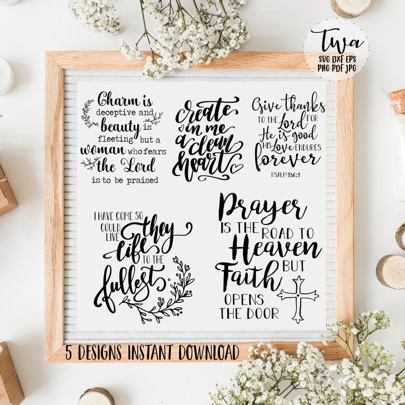 Download Religious quotes bundle svg files for cricut christian | Etsy