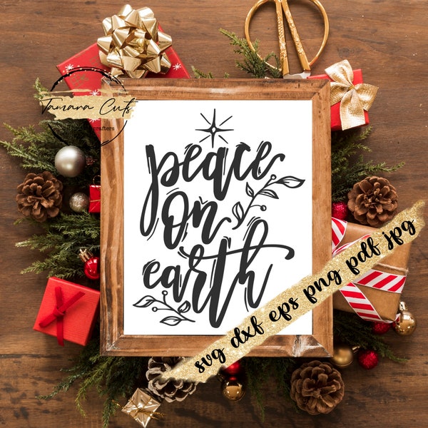 Peace on Earth Sign - Etsy