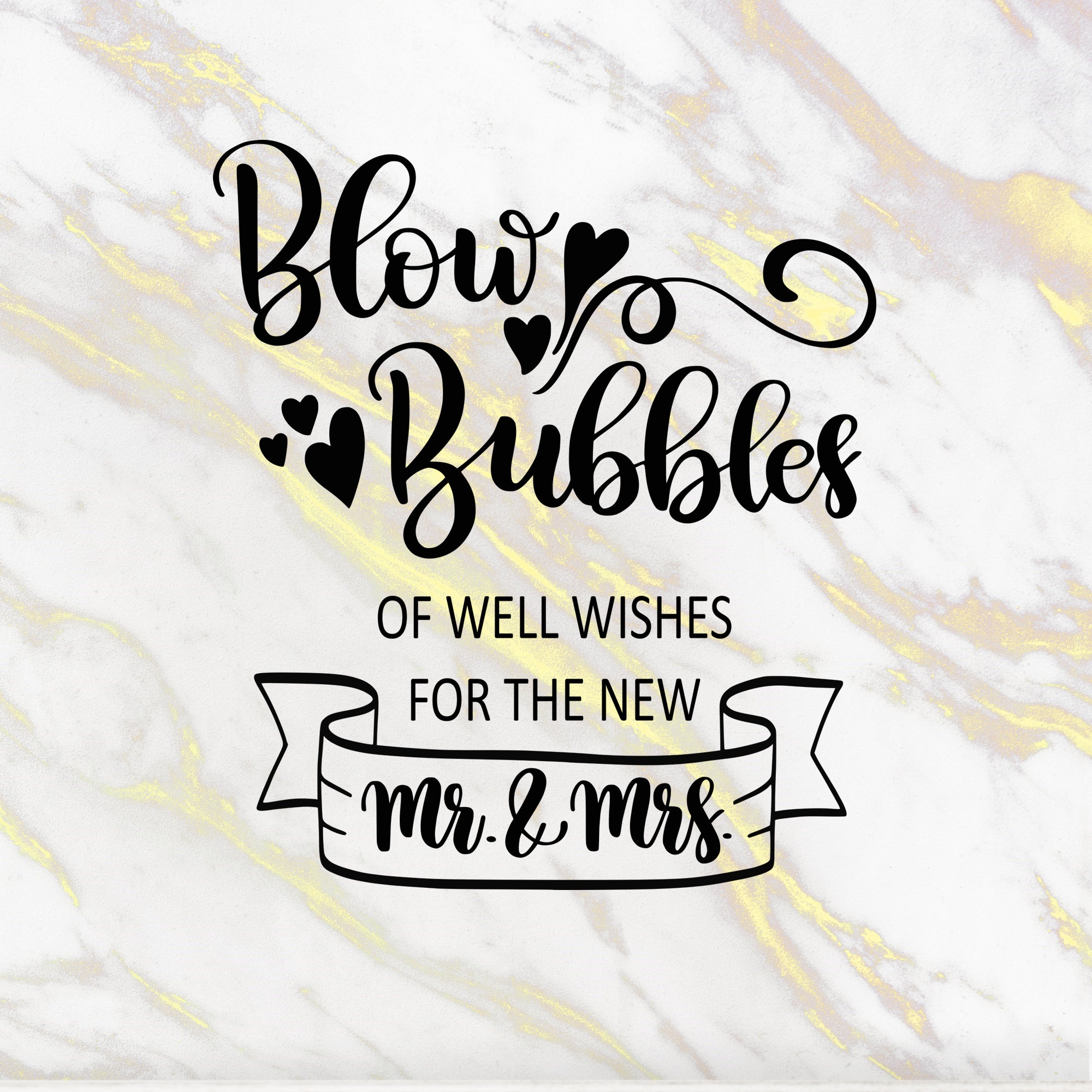 Blow Bubbles of Good Wishes Mr Mrs Wedding Svg Cut Files Etsy