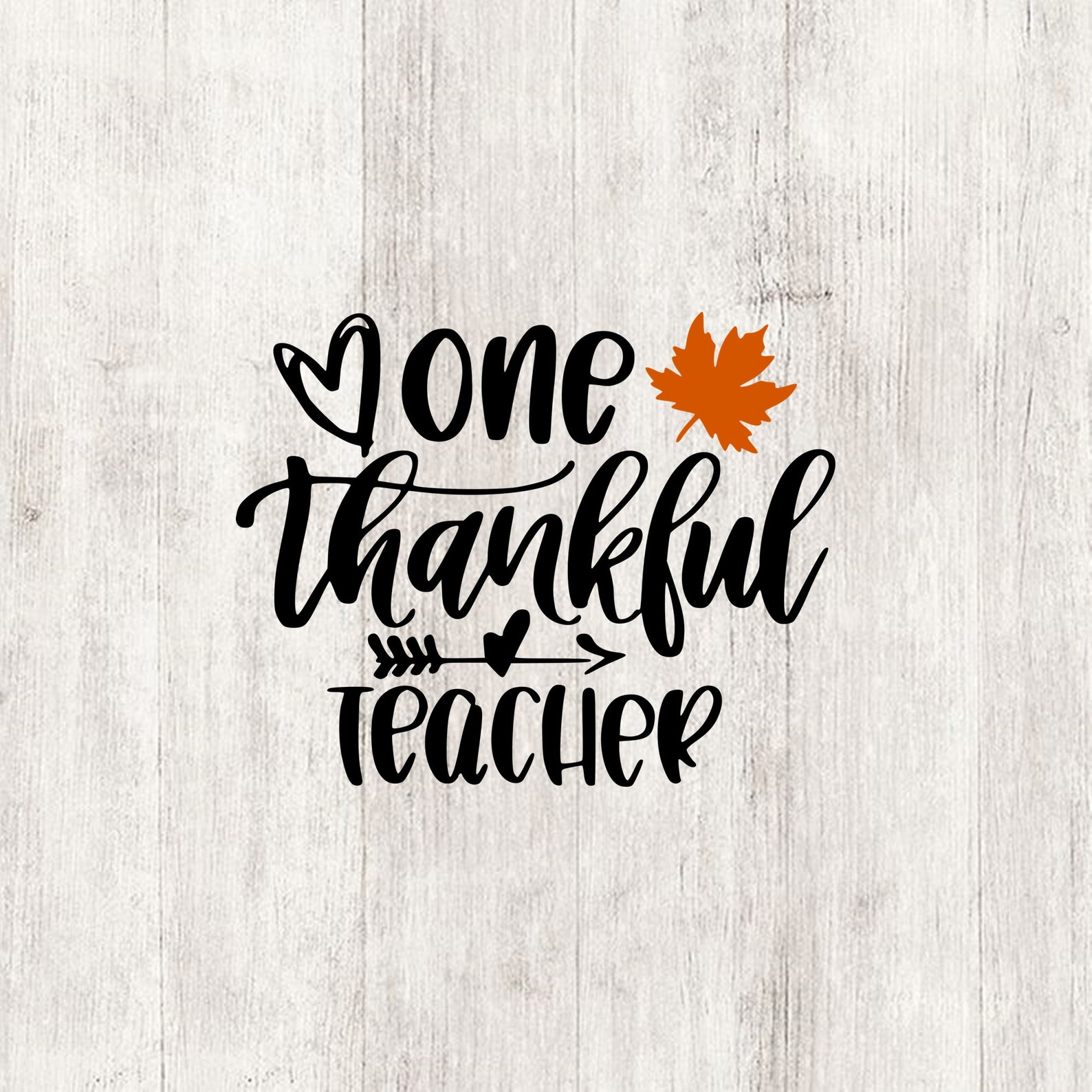 One thankful teacher svg Thanksgiving svg autumn svg fall | Etsy