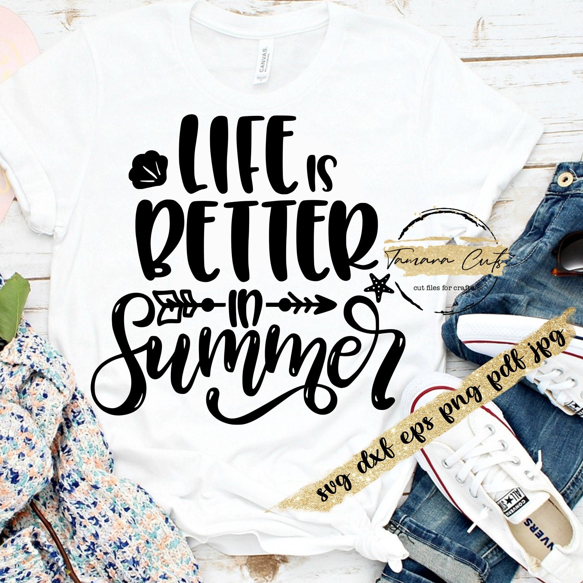 Life is Better in Summer Svg Summer Shirt Digital Design - Etsy