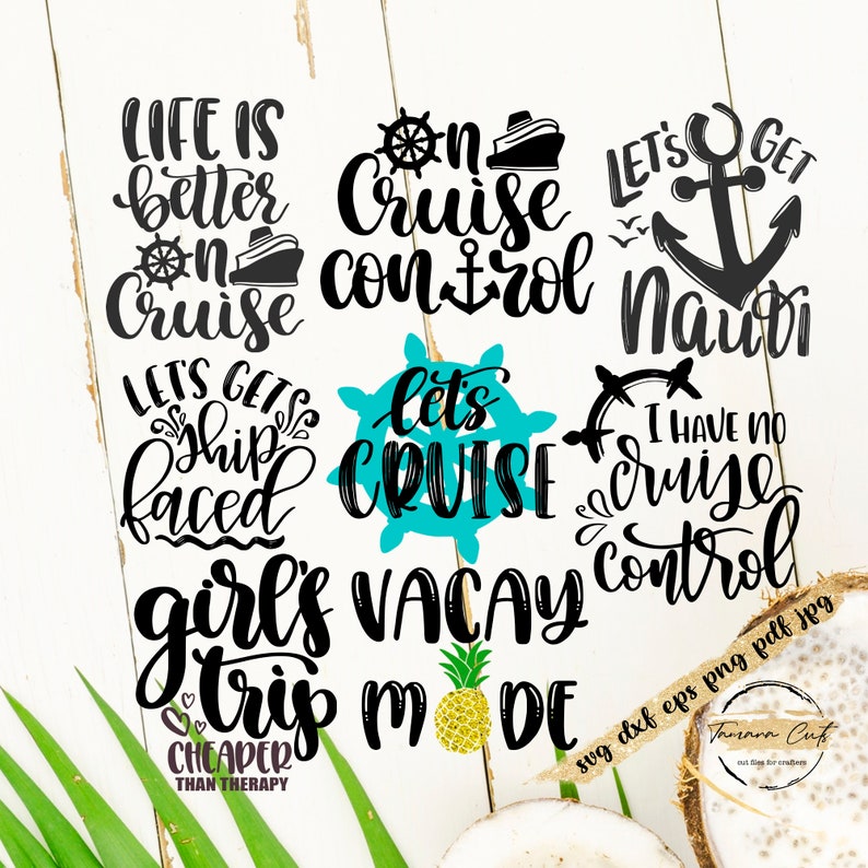 Cruise Svg Quotes Bundle Summer Shirt Svg Design Cruise - Etsy