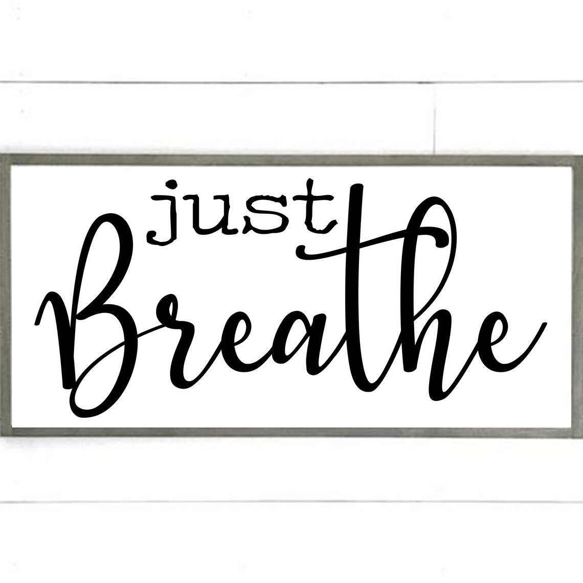 Download Just breathe svg just breathe printable hand lettered svg | Etsy