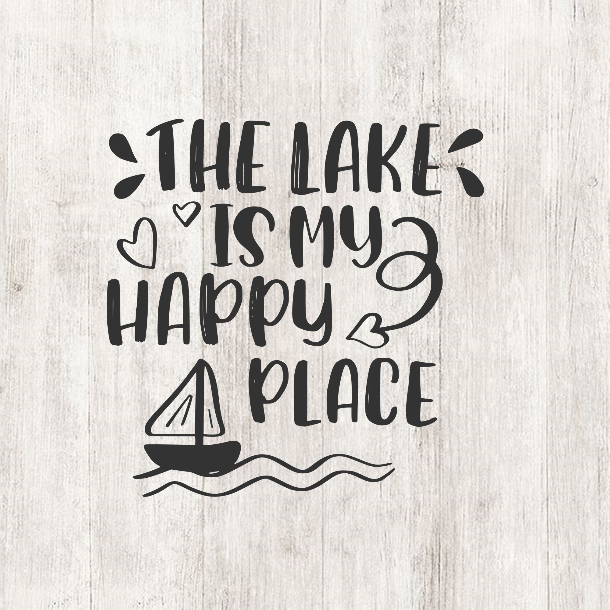The lake is my happy place svg summer quotes for shirts cut Etsy