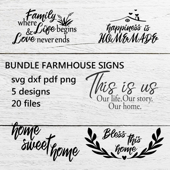 farmhouse bundle svg family quote signs svg sayings for etsy new zealand