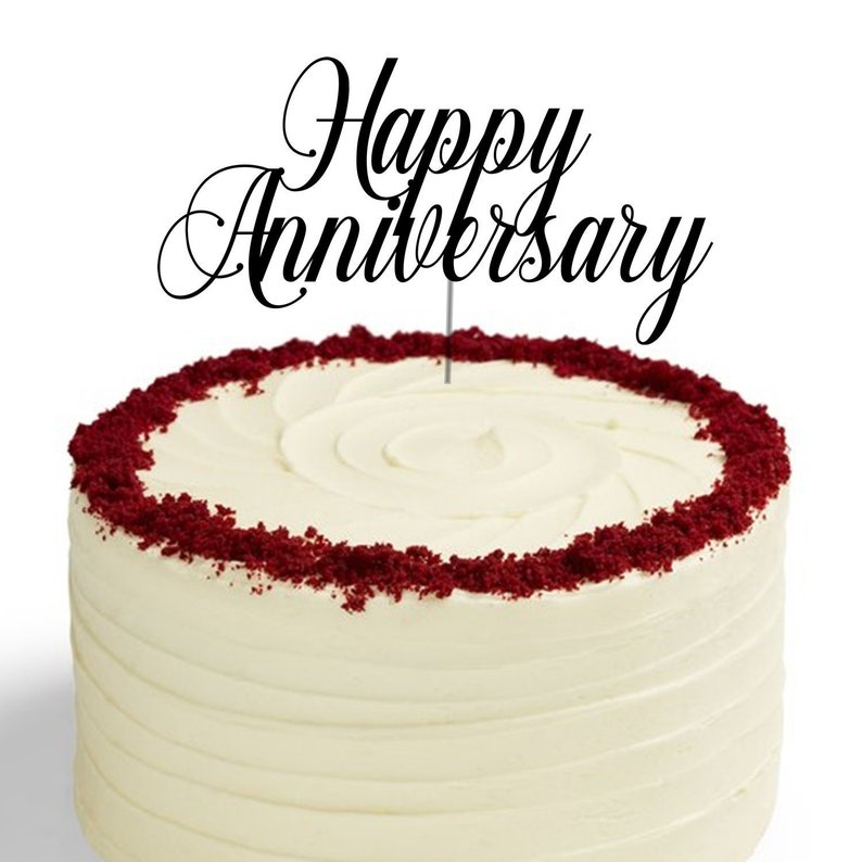Download Happy Anniversary cake topper svg anniversary svg files | Etsy