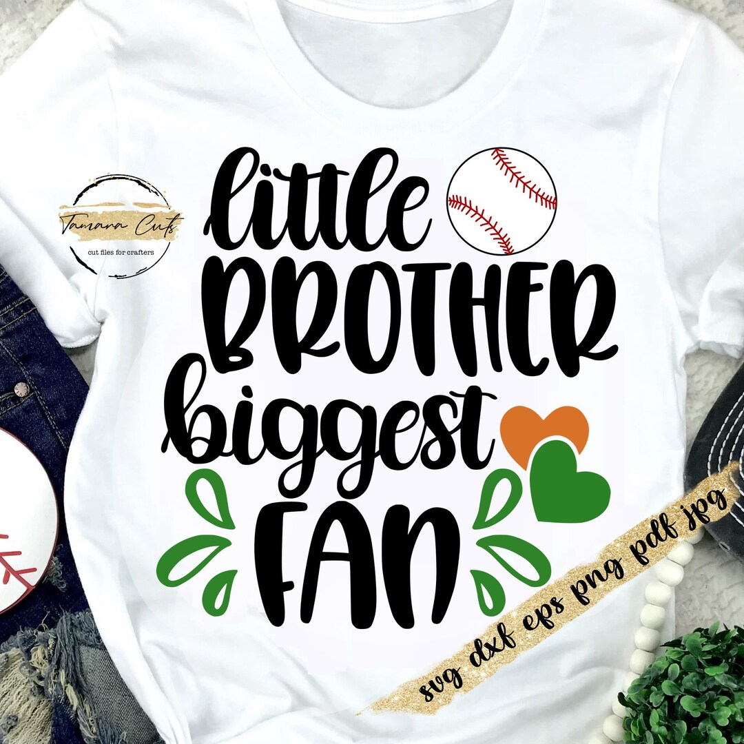 Little Brother Biggest Fan Svg Baseball Brother Svg Baseball - Etsy