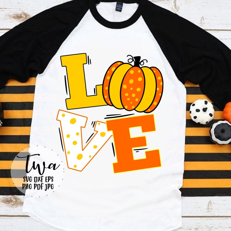 Download Love fall pumpkin svg fall svg design autumn shirt svg cut | Etsy