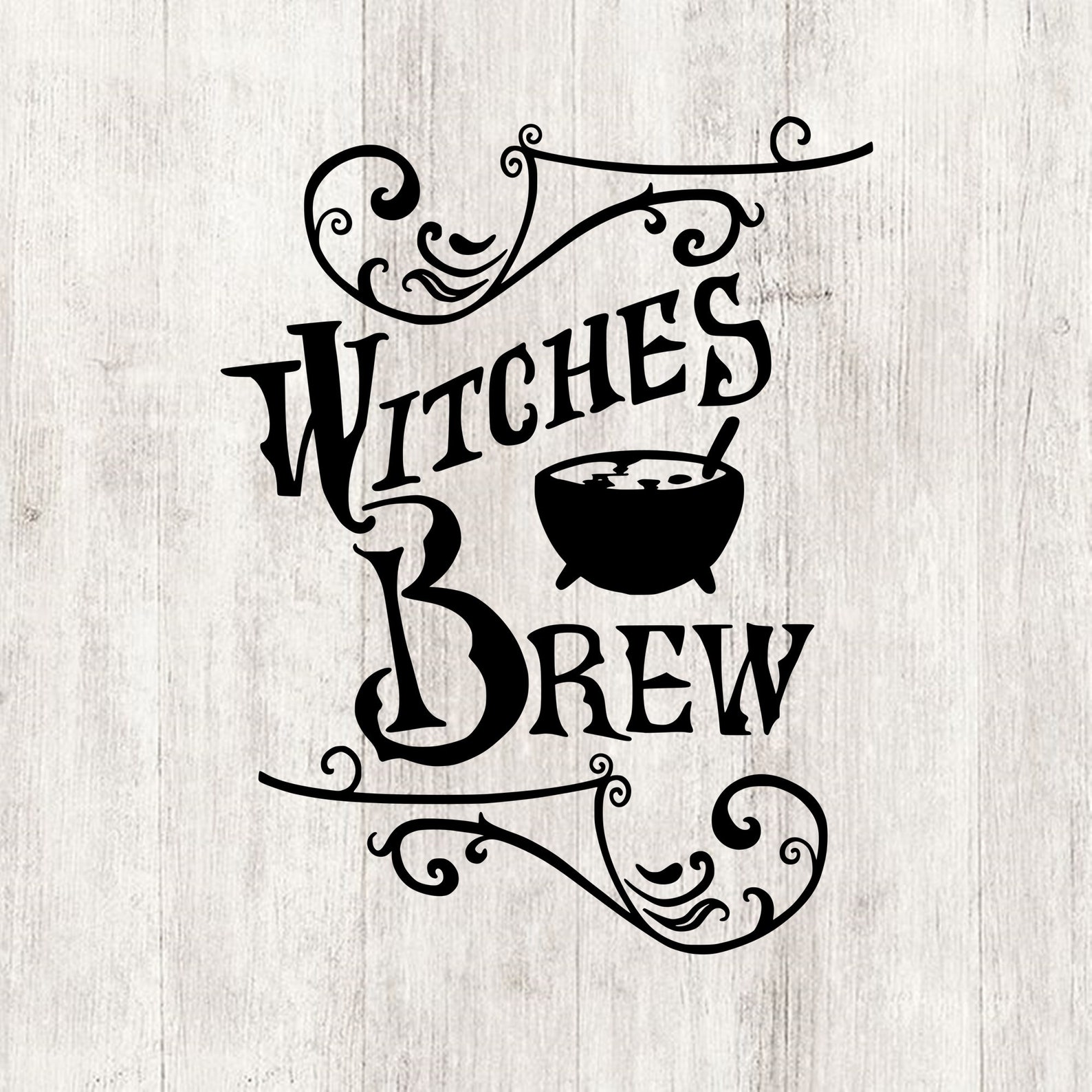 Witches brew svg Halloween kitchen decor printable witch Etsy