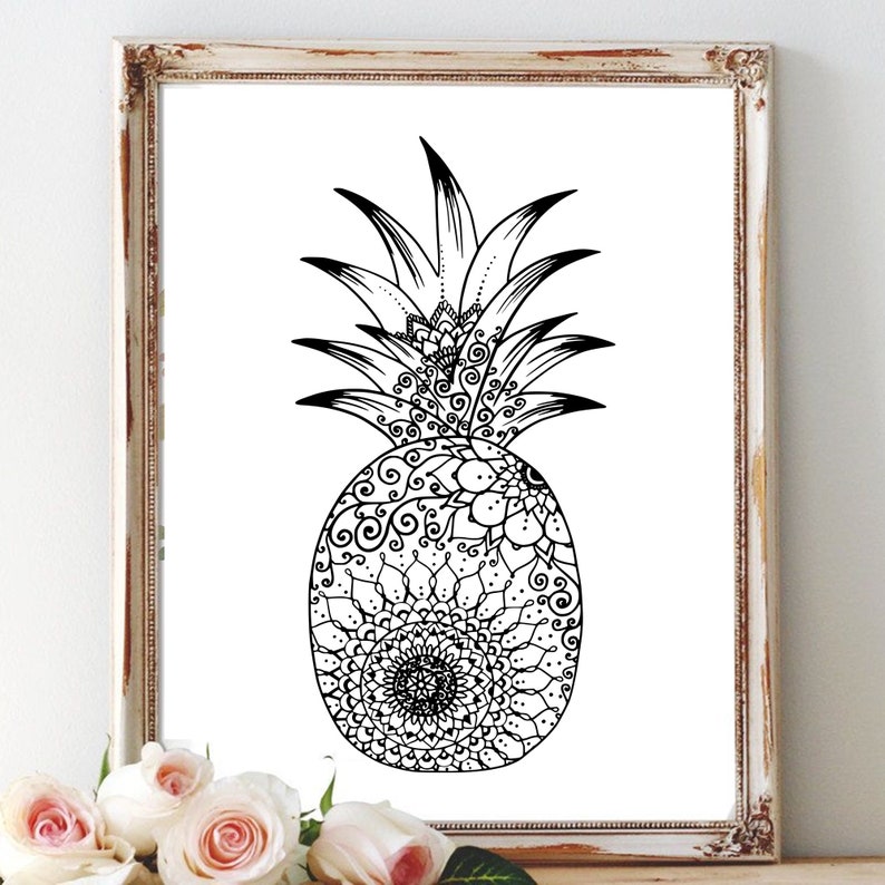 Download Mandala pineapple svg files for cricut summer mandala svg | Etsy