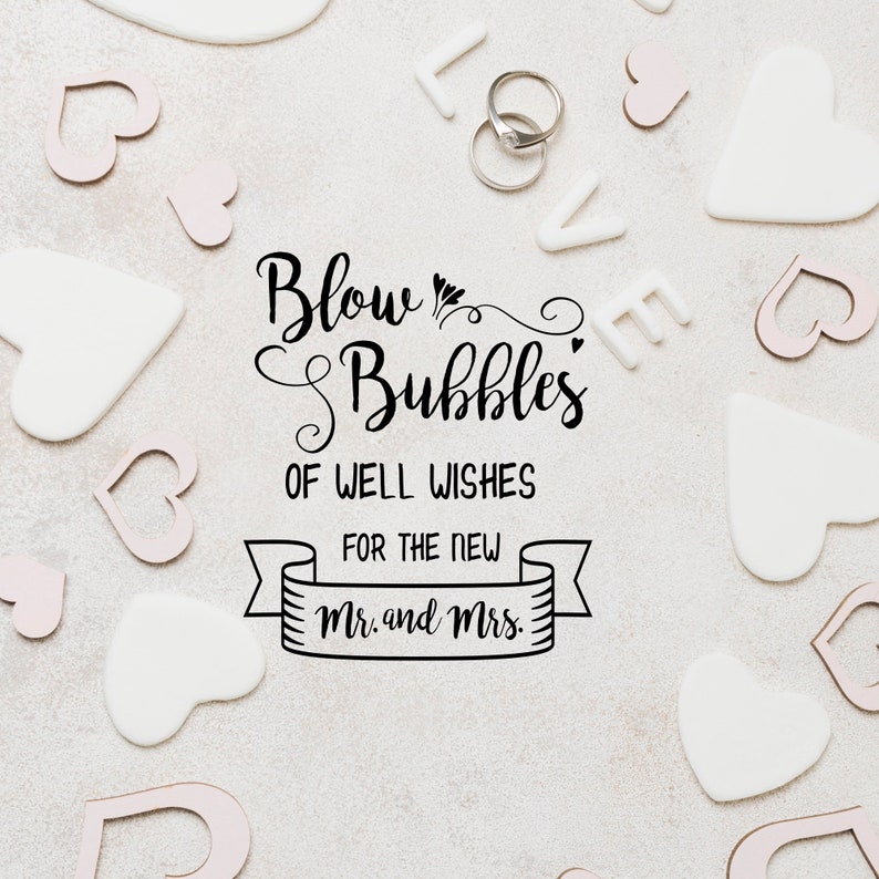 Blow bubbles of good wishes Mr Mrs wedding svg cut files Etsy