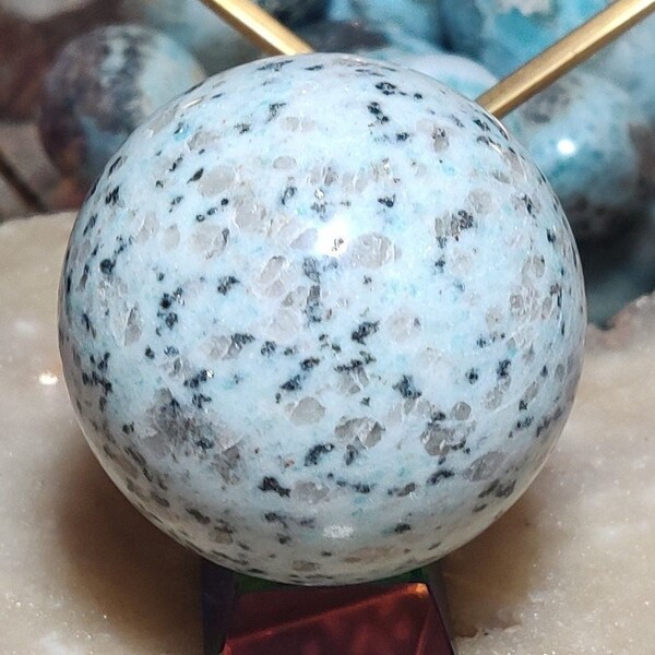 Sparkly Kiwi Jasper Sphere 60MM | Kiwi Jasper | Smoky Quartz Sphere | Sea foam Green Crystal Sphere | Kiwi Jasper Crystals