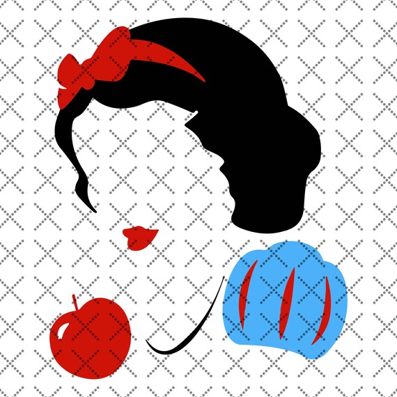 Download Snow White Silhouette SVG EPS PNG dxf Digital Download | Etsy