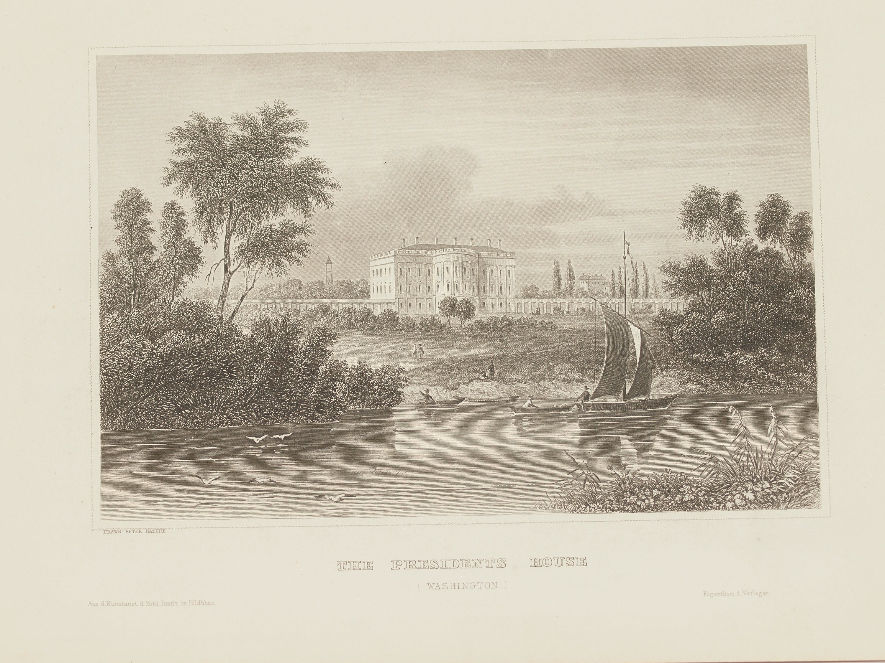 1860 Animation Animated View White House Washington US 1860 - Etsy Canada