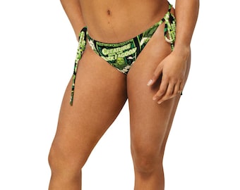 Women's String Bikini Bottom ONLY Creature Black Lagoon Vintage Horror Movie Classic Monster