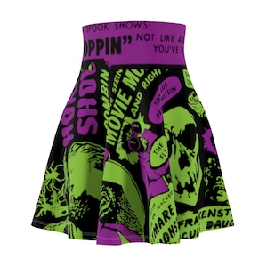 Women's Halloween Skater Skirt Unique Christmas Gift