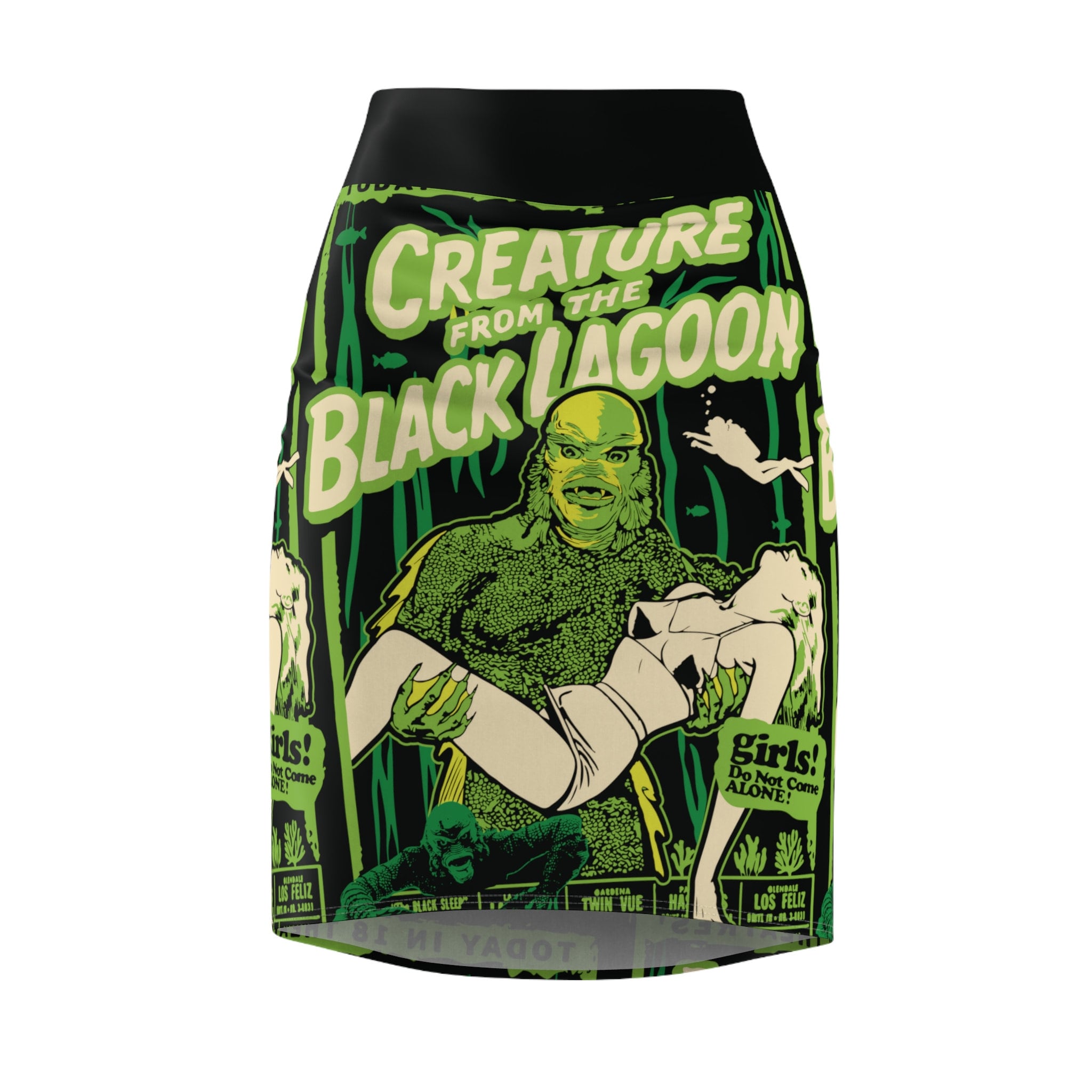 Women's Vintage Horror Pencil Skirt Halloween Costume