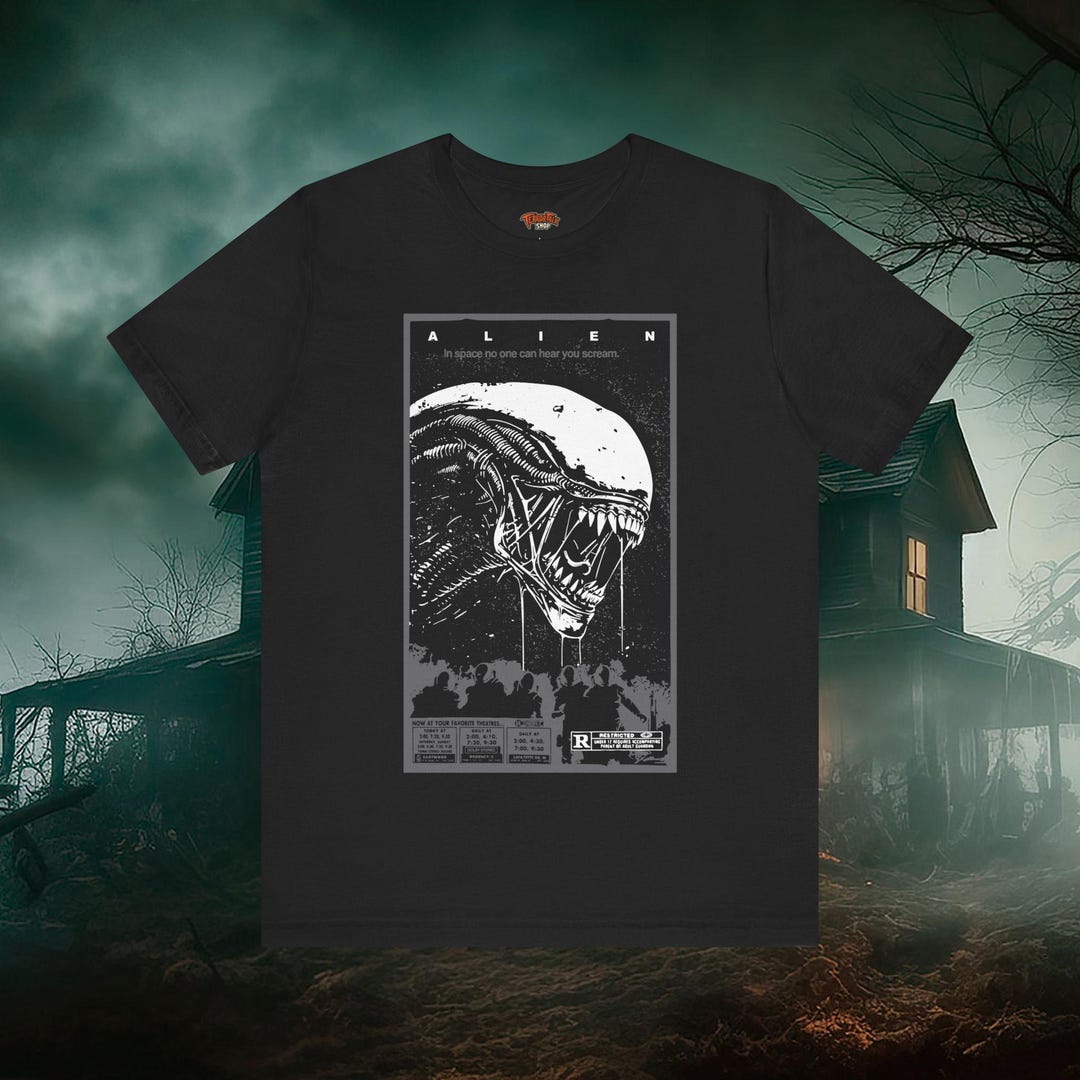 Alien Xenomorph Vintage Horror Unisex Tee Space - Etsy