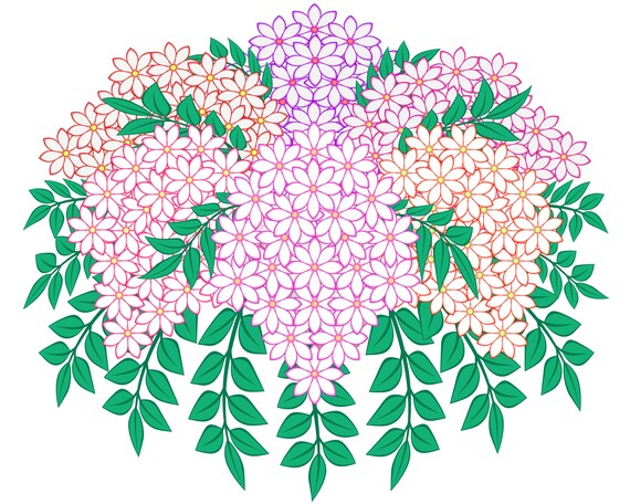 bouquet with small flowers png file with transparent etsy etsy