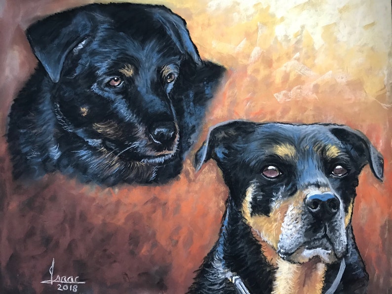 Custom Pet Portraits and Portraits by Lewis Testa From your Photos / All are examples of commissioned portraits. image 7