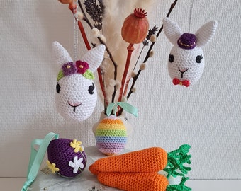 Cute crochet bunny easter eggs