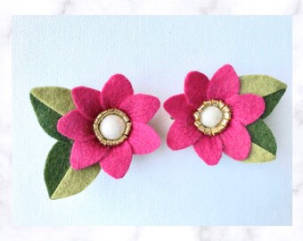 Felt Flowers Baby Girl Headband Toddler Hair Clip Felt Bows Felt Flower Pin,Summer Fashion