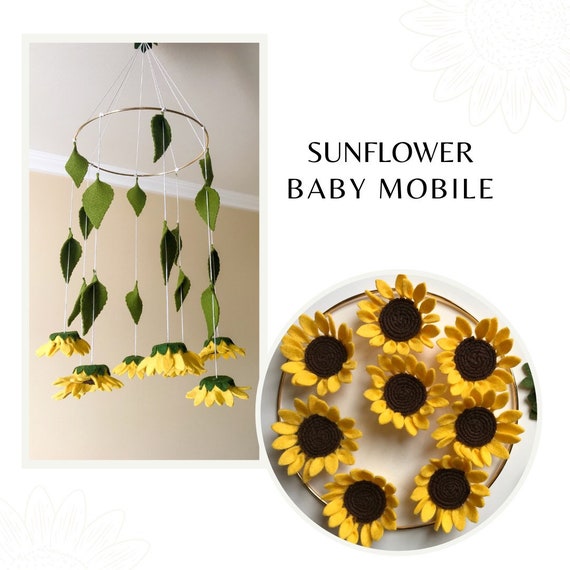 Sunflower baby mobile 2025