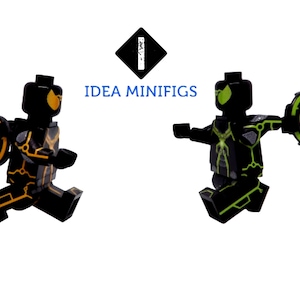 Custom UV Printed Spider Tron Hybrid - Models Built of LEGO Minifigure Bricks