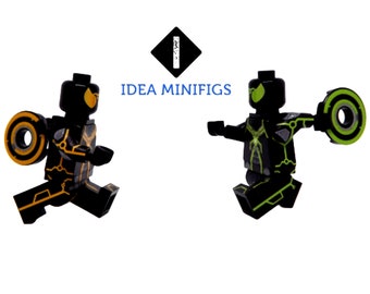 Custom UV Printed Spider Tron Hybrid - Models Built of LEGO Minifigure Bricks