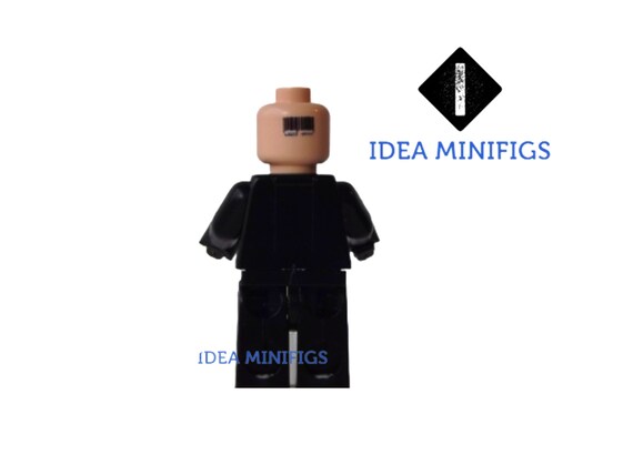 Custom UV Printed Hitman Agent 47 Minifig Model Built of LEGO Minifigure Bricks Etsy